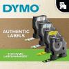 imageDYMO Authentic D1 Labels 12Inch x 23Foot Roll Black Print on White SelfAdhesive For LabelManager Label Makers 2Pack1 Pack