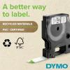 imageDYMO D1 Durable Labeling Tape for LabelManager Label Makers Black Print on White Tape 12quot W x 18 L 1 CartridgeBlack on White