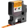 imageDYMO Industrial Vinyl Labels 38quot White on BlackBlack on Orange