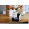imageDYMO Industrial Vinyl Labels 38quot White on BlackBlack on Orange