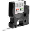 imageDYMO Industrial Vinyl Labels 38quot White on BlackBlack on White
