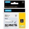 imageDYMO Industrial Vinyl Labels 38quot White on BlackBlack on White
