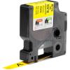 imageDYMO Industrial Vinyl Labels 38quot White on BlackBlack on Yellow