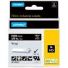 imageDYMO Industrial Vinyl Labels 38quot White on BlackWhite on Black