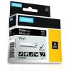 imageDYMO Industrial Vinyl Labels 38quot White on BlackWhite on Black