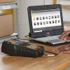imageDYMO Rhino 6000 Industrial Label Maker Computer Connected Label Maker with Hard Carry Case 1 Vinyl Tape Cassette 1 Flexible Nylon Tape Cassette and Rechargeable Lithium Ion Battery