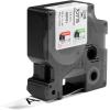 imageDYMO Rhino Industrial Flexible Nylon Labels 34quot x 115 Black Print on White TapeBlack on White