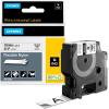imageDYMO Rhino Industrial Flexible Nylon Labels 34quot x 115 Black Print on White TapeBlack on White