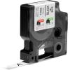 imageDYMO Rhino Industrial Flexible Nylon Labels 34quot x 115 Black Print on White TapeBlack on White