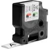 imageDYMO Rhino Industrial HeatShrink Labels 34quot Tube Black Print on WhiteBlack on White