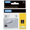 imageDYMO Rhino Industrial HeatShrink Labels 34quot Tube Black Print on WhiteBlack on White