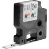 imageDYMO Rhino Industrial HeatShrink Labels 34quot Tube Black Print on WhiteBlack on White