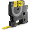 imageDYMO Rhino Industrial HeatShrink Labels 34quot Tube Black Print on WhiteBlack on Yellow