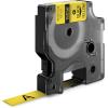 imageDYMO Rhino Industrial HeatShrink Labels 34quot Tube Black Print on WhiteBlack on Yellow