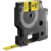 imageDYMO Rhino Industrial HeatShrink Labels 34quot Tube Black Print on WhiteBlack on Yellow