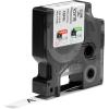 imageDYMO Rhino Industrial Permanent Polyester Labels 38quot Black Print on White Tape12 12MM
