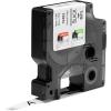 imageDYMO Rhino Industrial Permanent Polyester Labels 38quot Black Print on White Tape38 9MM