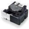 imageDYMO Rhino Industrial Self Laminating Labels  24 mm x 55m  White on Black  for DYMO Rhino Label MakersBlack on White