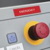 imageDYMO Rhino Industrial Vinyl Labels 34quot White Print on Red Tape