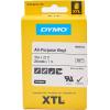 imageDYMO XTL AllPurpose Vinyl Labels  12 mm x 7 m Black on White1 24MM