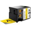 imageDYMO XTL AllPurpose Vinyl Labels 12quot x 23 Black on ClearBlack on Yellow