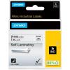 imageDYMO Rhino Industrial Self Laminating Labels  24 mm x 55m  White on Black  for DYMO Rhino Label MakersBlack on White