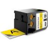 imageDYMO XTL AllPurpose Vinyl Labels 12quot x 23 Black on ClearBlack on Yellow