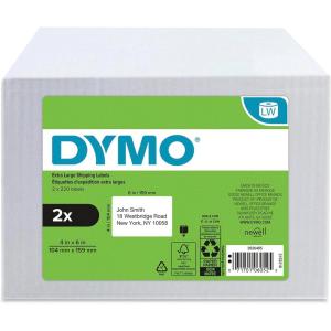 imageDYMO Authentic LW ExtraLarge Shipping Labels for LabelWriter Label Printers White 4 x 6 2 Rolls of 220 440 Total2 Rolls
