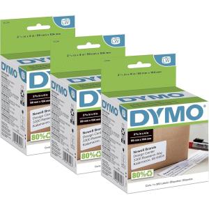 imageDYMO Authentic LW Large Shipping Labels for LabelWriter Label Printers Print Up to 6Line Addresses 2516quot x 4quot 3 Rolls of 300 900 Total3 Rolls
