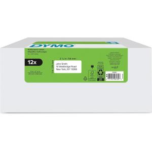 imageDYMO Authentic LW MultiPurpose Labels for LabelWriter Label Printers White 1quot x 218quot 6 rolls of 500 3000 Total12 Rolls of 500