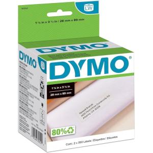 imageDYMO Authentic LW White Mailing Address Labels DYMO Labels for LabelWriter Label Printers 118quot x 312quot 2 Rolls of 350 700 Total