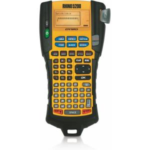 imageDYMO Industrial Label Maker ampamp CarryCase RhinoPRO 5200 Label Maker for Job Sites and HeavyDuty Labeling Jobs Prints Fast Includes 2 Rolls of DYMO Industrial Vinyl LabelsLabel Maker