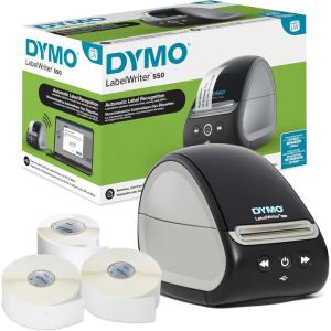 imageDYMO LabelWriter 5XL Label Printer Bundle Prints ExtraWide ShippingLabels UPS USPS from Amazon eBay and More Perfect for eCommerce Sellers Includes 5 ExtraLarge Shipping Labels 1100 Total550 Bundle