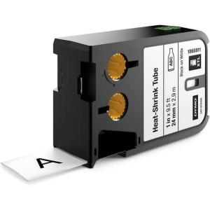 imageDYMO XTL HeatShrink Tube Labels 1quot x 89 Black on White1
