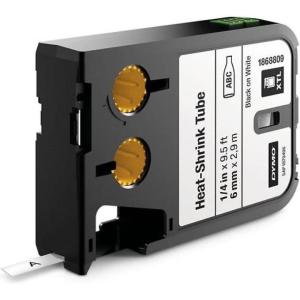 imageDYMO XTL HeatShrink Tube Labels 1quot x 89 Black on White14