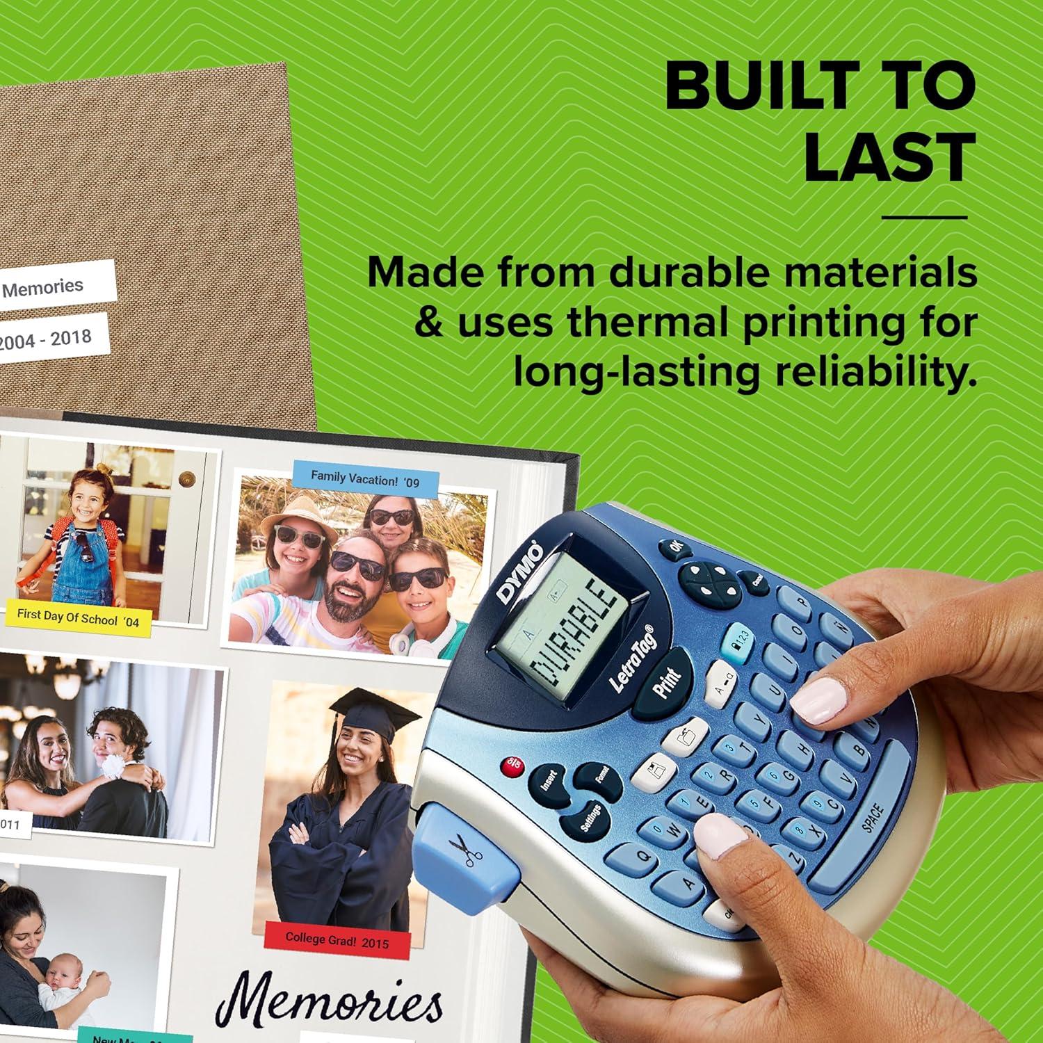 imageDymo LetraTag LT100T Label Maker  Portable Label Printer with QWERTY Keyboard  Silver  Ideal for The Office or at HomeSingle