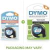 imageDYMO  SAN91331 91331 LetraTag Labeling Tape for LetraTag Label Makers Black Print on White Plastic Tape 12 W x 13 L 1 RollWhite