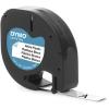 imageDYMO  SAN91331 91331 LetraTag Labeling Tape for LetraTag Label Makers Black Print on White Plastic Tape 12 W x 13 L 1 RollWhite