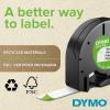 imageDYMO Authentic LT Plastic Labeling Tape for LetraTag Label Makers 12quot 12mm Black Print on Clear Tape 6Pack