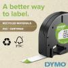 imageDYMO LT Paper Labels for LetraTag Label Makers Black Print on White Labels 12quot x 13Foot Rolls 3 CountPaper Black on White
