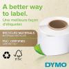 imageDYMO LW Durable Industrial Labels for LabelWriter Label Printers White Poly 2516 x 4 1 Roll of 300Durable