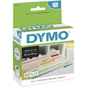 imageDYMO Authentic LW File Barcode Labels for LabelWriter Label Printers White 34quot x 212quot 1 Roll of 450450 labels