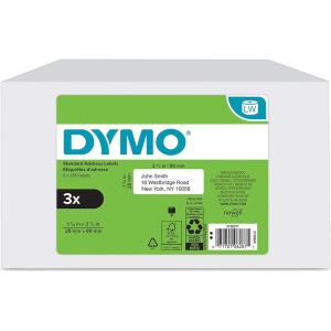 imageDYMO Authentic LW Mailing Address Labels for LabelWriter Label Printers 118quot x 312quot 3 Rolls of 350 1050 Total