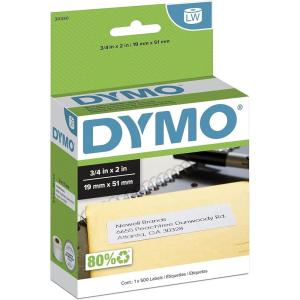 imageDYMO Authentic LW Return Address Labels DYMO Labels for LabelWriter Label Printers White 34quot x 2quot 1 Roll of 500