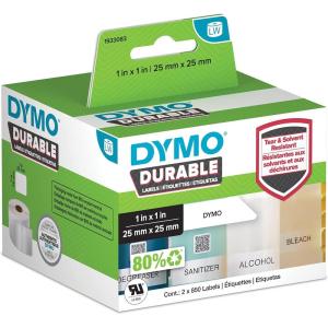 imageDYMO LW Durable Industrial Labels for LabelWriter Label Printers White Poly 2516 x 4 1 Roll of 300Durable