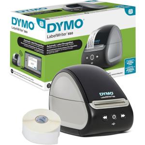 imageDYMO LabelWriter 550 Series Label Printer with DymoBranded Label Compatibility Automatic Recognition Low Waste Optimized Direct Thermal Printing and PlasticFree Packaging550