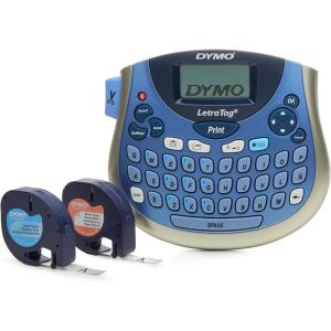 imageDYMO LetraTag Bundle 100T printer with 13 ft black on white labels and 13 ft black on clear labels