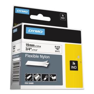 imageDymo 18489 Rhino Flexible Nylon Industrial Label Tape Cassette 34in x 1112 ft White