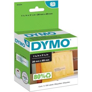 imageDYMO Authentic LW Clear Mailing Address Labels DYMO Labels for LabelWriter Label Printers 118quot x 312quot 1 Roll of 130