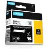 imageDYMO Rhino Industrial Permanent Polyester Labels 19 mm x 55 m Black Print on Clear SelfAdhesive for LabelManager ampamp Rhino Label MakersBlack on Transparent